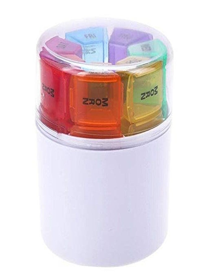 Artnery Pill Organizer, Pill Case 7 Day 4 Modes (Morning, Noon, Evening, Bed) Style Pill Medicine Kit Tablet Pillbox Dispenser Organizer Case - Image 3